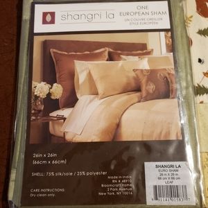 Shangri La Leaf Colored Sham. 26"x26.